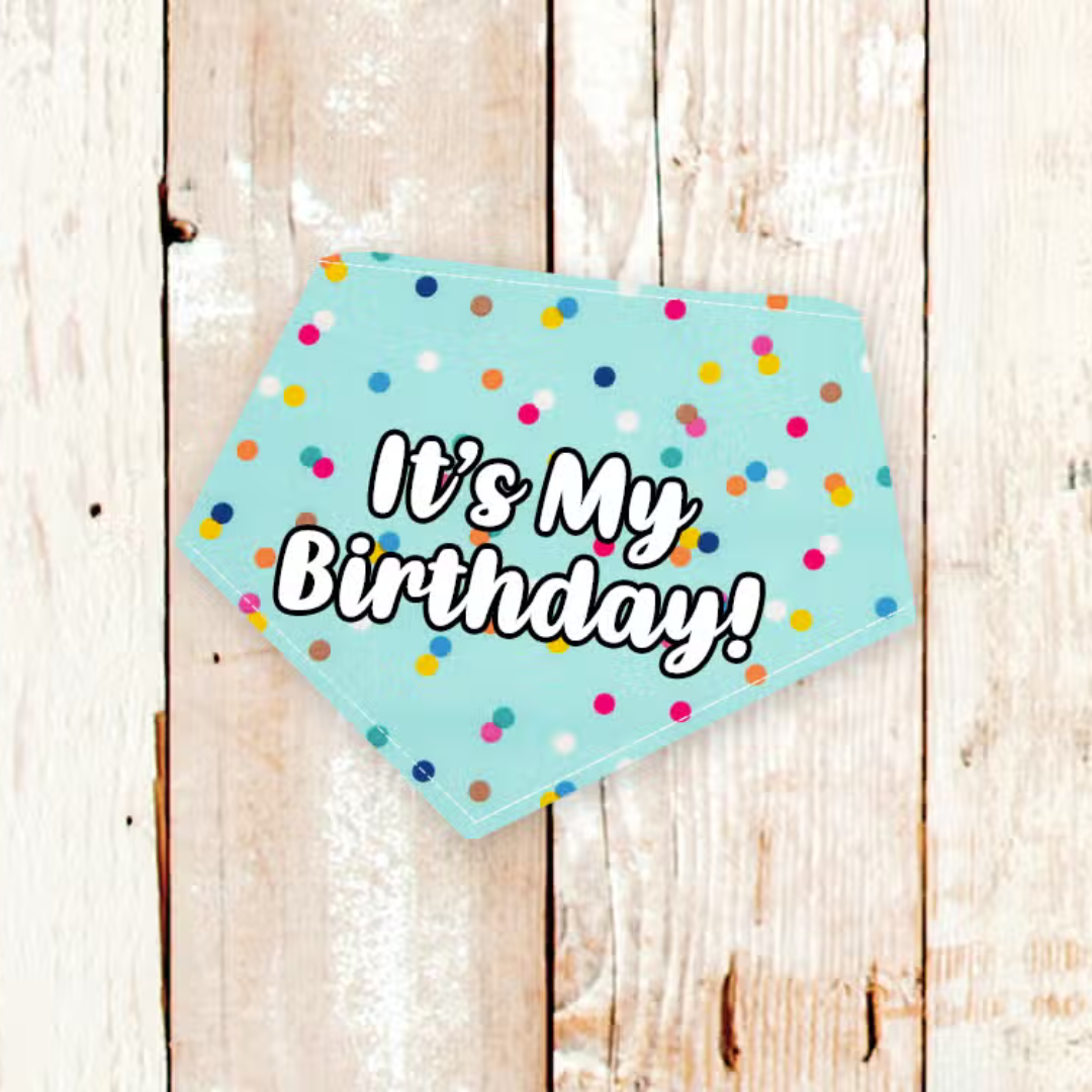 It's My Birthday! Confetti Dog Bandana