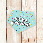 It's My Birthday! Confetti Dog Bandana