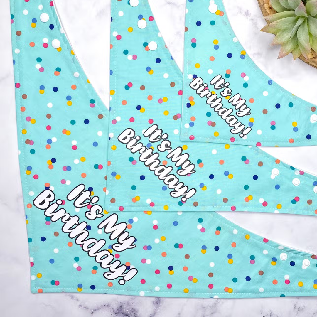 It's My Birthday! Confetti Dog Bandana